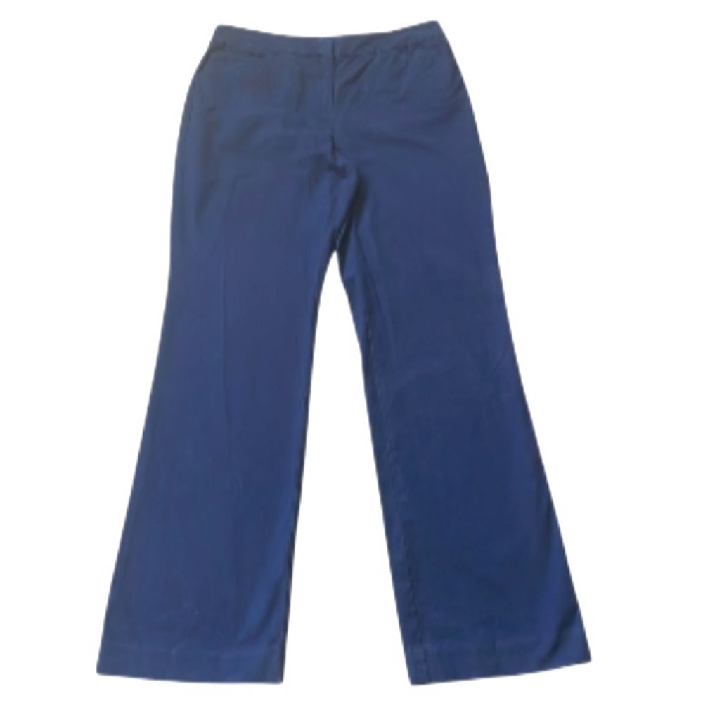 Talbots Heritage Straight Leg Chinos Pants Navy Size 6 Casual Travel Neutral - Picture 13 of 13